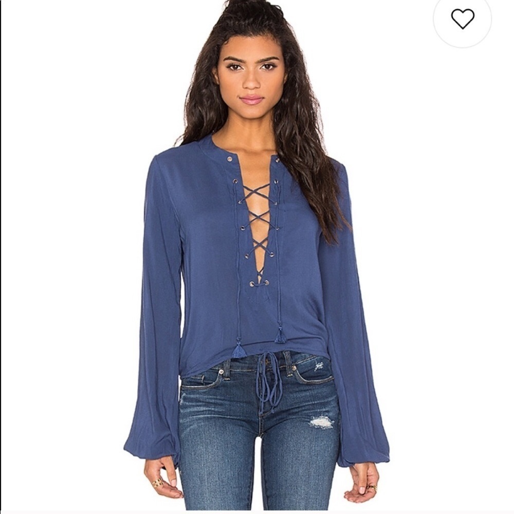 Faithfull the Brand Lace Up Shirt